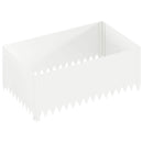 vidaXL Fűszegélyezés 100 x 60 x 35 cm Acél Fehér