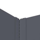 vidaXL Fűszegélyezés 4 db 100 x 60 x 35 cm Acél Antracitszürke