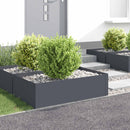 vidaXL Fűszegélyezés 4 db 100 x 60 x 35 cm Acél Antracitszürke