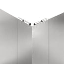 vidaXL Fűszegélyezés 4 db 100 x 60 x 35 cm Acél Ezüst