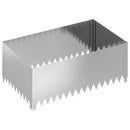 vidaXL Fűszegélyezés 4 pcs 100 x 60 x 35 cm Acél Ezüst