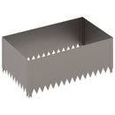 vidaXL Fűszegélyezés 4 pcs 100 x 60 x 35 cm Acél Rozsdás