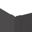 vidaXL Fűszegélyezés 100 x 100 x 20 cm Acél Fekete
