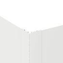 vidaXL Fűszegélyezés 4 db 100 x 100 x 20 cm Acél Fehér