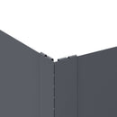 vidaXL Fűszegélyezés 4 db 100 x 100 x 20 cm Acél Antracitszürke