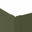 vidaXL Fűszegélyezés 4 db 100 x 100 x 20 cm Acél Olajzöld