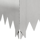 vidaXL Fűszegélyezés 4 db 100 x 100 x 20 cm Acél Ezüst