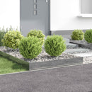 vidaXL Fűszegélyezés 4 pcs 100 x 100 x 20 cm Acél Ezüst