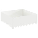vidaXL Fűszegélyezés 4 db 100 x 100 x 35 cm Acél Fehér
