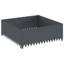 vidaXL Fűszegélyezés 4 db 100 x 100 x 35 cm Acél Antracitszürke