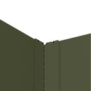 vidaXL Fűszegélyezés 4 db 100 x 100 x 35 cm Acél Olajzöld