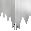 vidaXL Fűszegélyezés 4 db 100 x 100 x 35 cm Acél Ezüst