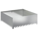 vidaXL Fűszegélyezés 4 pcs 100 x 100 x 35 cm Acél Ezüst