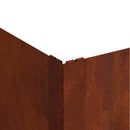 vidaXL Fűszegélyezés 100 x 100 x 35 cm Acél Rozsdás