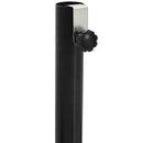 vidaXL Fél napernyő alap keret Fekete Acél for 32-38 mm Pole