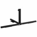 vidaXL Fél napernyő alap keret Fekete Acél for 32-38 mm Pole