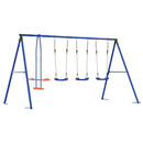 vidaXL Kültéri Hinta Szett Sokszínű 330 x 185 x 185 cm Acél és PE