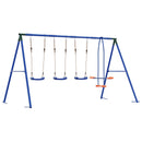vidaXL Kültéri Hinta Szett Sokszínű 330 x 185 x 185 cm Acél és PE