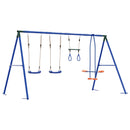 vidaXL Kültéri Hinta Szett Sokszínű 330 x 185 x 185 cm Acél és PE
