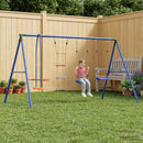 vidaXL Kültéri Hinta Szett Sokszínű 330 x 185 x 185 cm Acél és PE