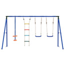 vidaXL Kültéri Hinta Szett Sokszínű 330 x 185 x 185 cm Acél és PE