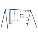 vidaXL Kültéri Hinta Szett Sokszínű 330 x 185 x 185 cm Acél és PE