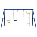 vidaXL Kültéri Hinta Szett Sokszínű 330 x 185 x 185 cm Acél és PE