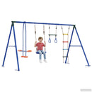 vidaXL Kültéri Hinta Szett Sokszínű 330 x 185 x 185 cm Acél és PE