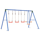 vidaXL Kültéri Hinta Szett Sokszínű 330 x 185 x 185 cm Acél és PE