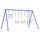 vidaXL Kültéri Hinta Szett Sokszínű 330 x 185 x 185 cm Acél és PE