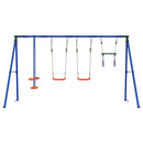 vidaXL Kültéri Hinta Szett Sokszínű 330 x 185 x 185 cm Acél és PE