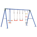 vidaXL Kültéri Hinta Szett Sokszínű 330 x 185 x 185 cm Acél és PE