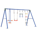 vidaXL Kültéri Hinta Szett Sokszínű 330 x 185 x 185 cm Acél és PE