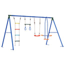 vidaXL Kültéri Hinta Szett Sokszínű 330 x 185 x 185 cm Acél és PE