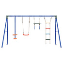 vidaXL Kültéri Hinta Szett Sokszínű 330 x 185 x 185 cm Acél és PE