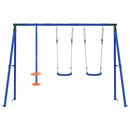 vidaXL Kültéri Hinta Szett Sokszínű 263 x 185 x 185 cm Acél és PE