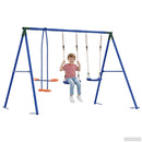 vidaXL Kültéri Hinta Szett Sokszínű 263 x 185 x 185 cm Acél és PE