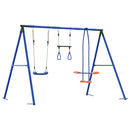 vidaXL Kültéri Hinta Szett Sokszínű 263 x 185 x 185 cm Acél és PE