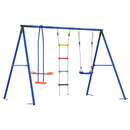 vidaXL Kültéri Hinta Szett Sokszínű 263 x 185 x 185 cm Acél és PE