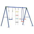 vidaXL Kültéri Hinta Szett Sokszínű 263 x 185 x 185 cm Acél és PE