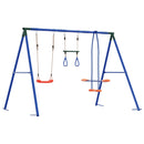 vidaXL Kültéri Hinta Szett Sokszínű 263 x 185 x 185 cm Acél és PE