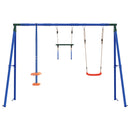 vidaXL Kültéri Hinta Szett Sokszínű 263 x 185 x 185 cm Acél és PE
