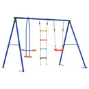 vidaXL Kültéri Hinta Szett Sokszínű 263 x 185 x 185 cm Acél és PE