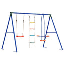 vidaXL Kültéri Hinta Szett Sokszínű 263 x 185 x 185 cm Acél és PE