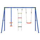 vidaXL Kültéri Hinta Szett Sokszínű 263 x 185 x 185 cm Acél és PE