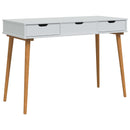 vidaxl Öltözködőasztal FAUSKE Fehér 112 x 50 x 78 cm