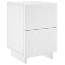 vidaXL Éjjeliszekrény Fehér 33,5 x 34,5 x 50 cm Szerelt fa