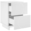 vidaXL Éjjeliszekrény Fehér 33,5 x 34,5 x 50 cm Szerelt fa