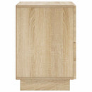 vidaXL Éjjeliszekrény Sonoma Tölgy 33,5 x 34,5 x 50 cm Szerelt Fa