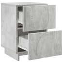 vidaXL Éjjeliszekrény Betonszürke 33,5 x 34,5 x 50 cm Szerelt Fa